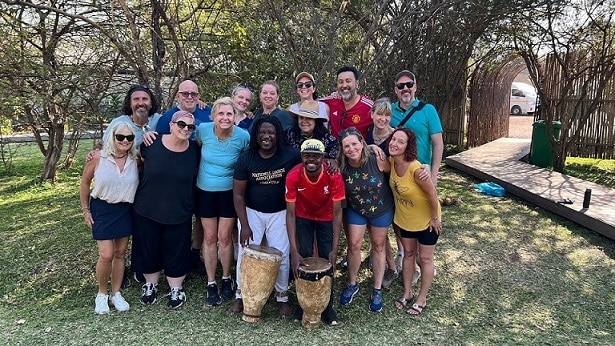 Dance lesson in Zimbabwe